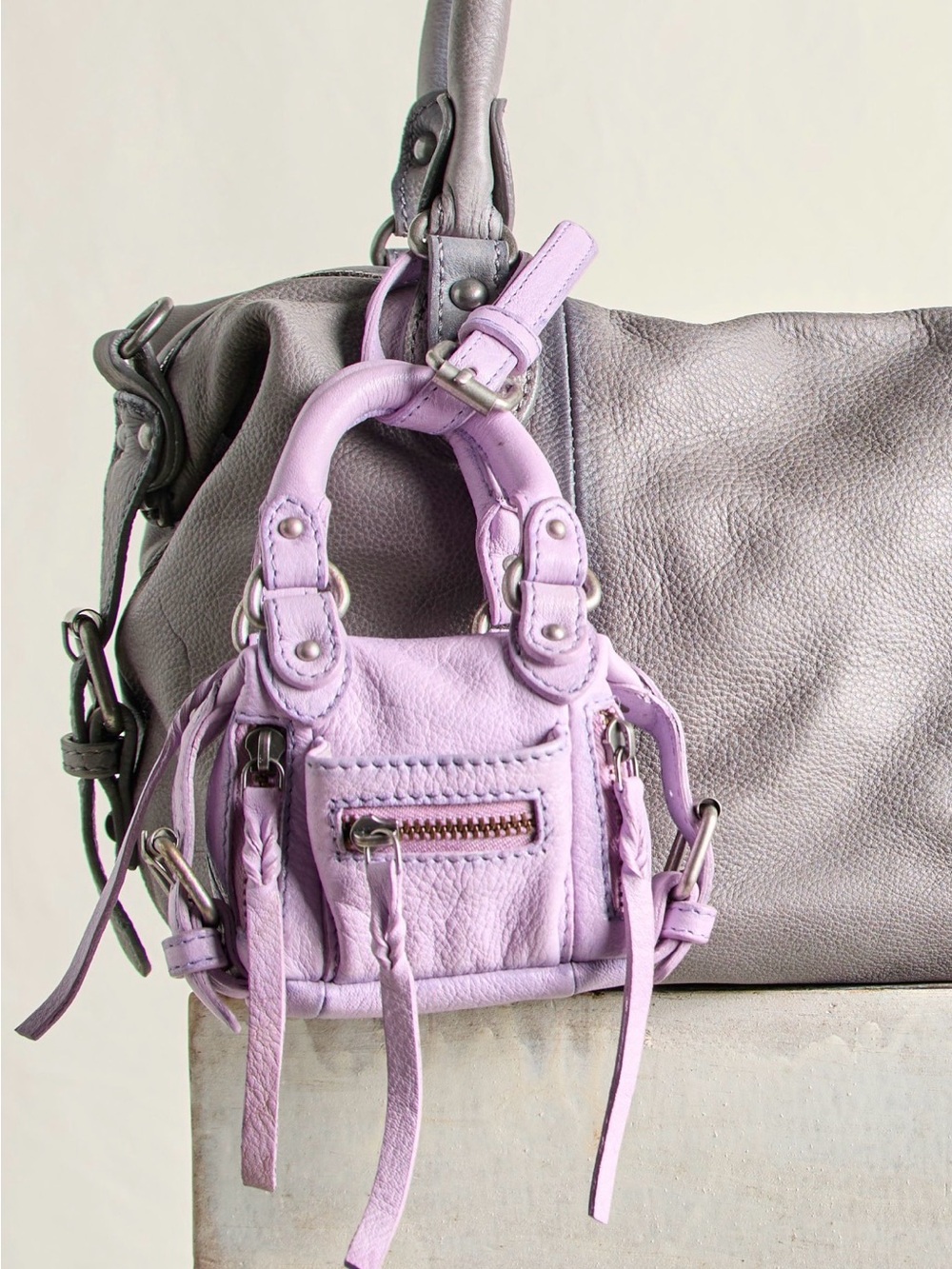We the Free Lilac Micro Emerson Mini Tote Bag